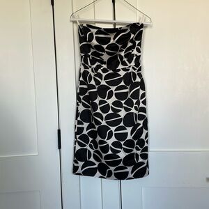 Banana Republic Silky Tan and Black Dress. Perfect for a wedding or occasion